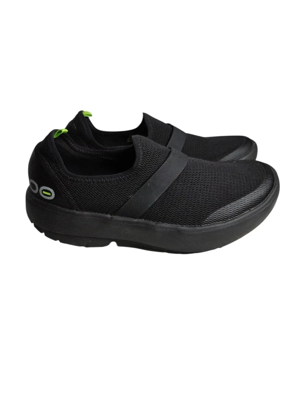 Oofos OOmg Low Womens Size 7.5 Black Walking Comfort Slip On Recovery Shoes